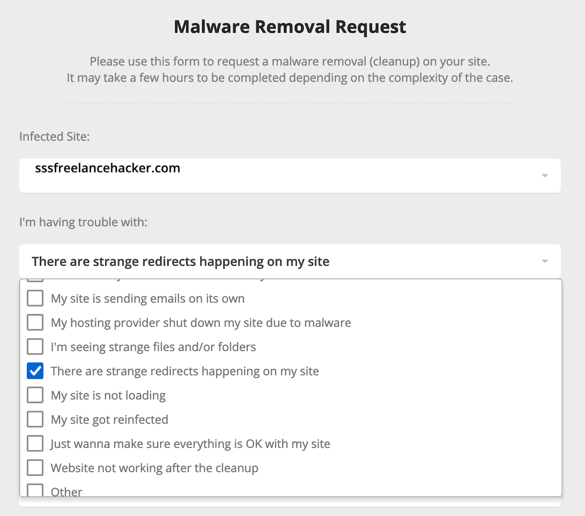 Sucuri移除網頁病毒需求單資訊 Sucuri移除網頁病毒需求單資訊