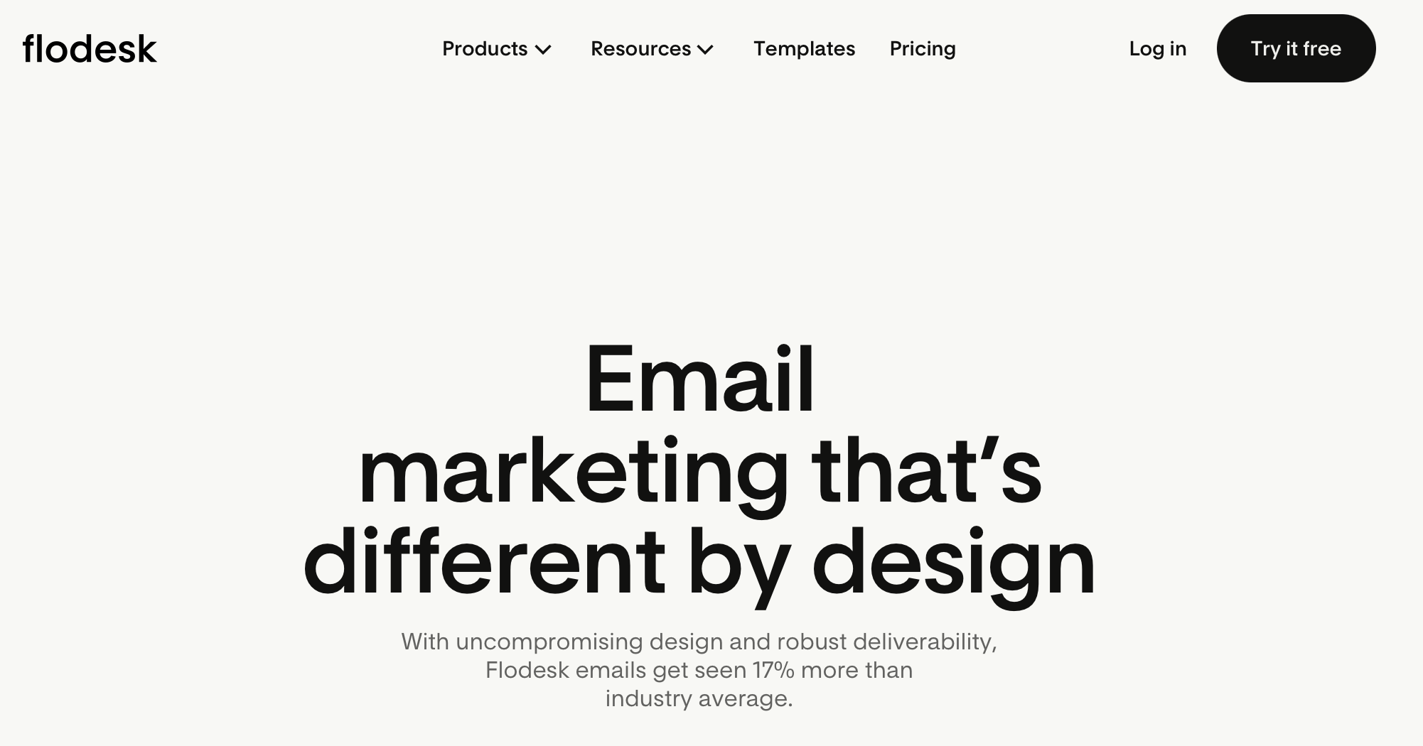 Email行銷工具-flodesk首頁 Email行銷工具-flodesk首頁
