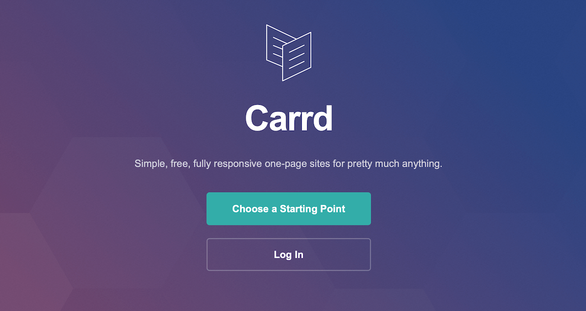 一頁式網頁工具-Carrd 一頁式網頁工具-Carrd