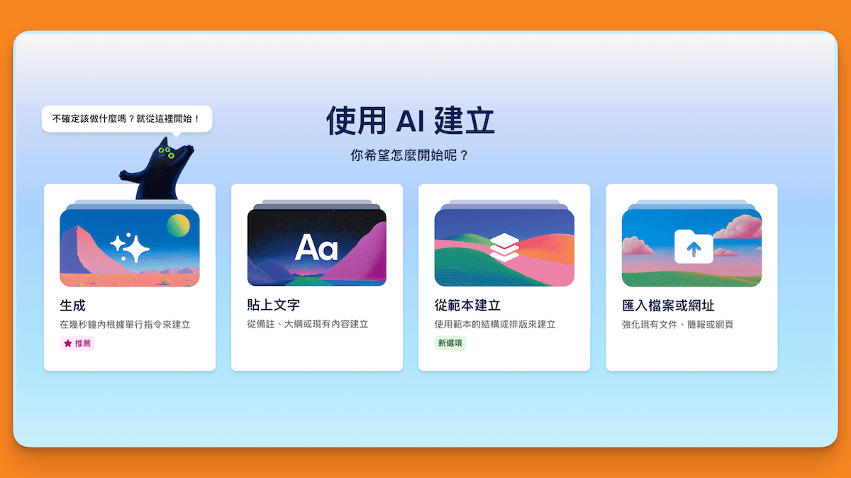 Gamma AI 簡報生成功能1 Gamma AI 簡報生成功能